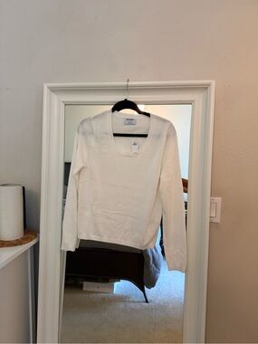 NWT Old Navy Fitted Scoop Neck Cropped Jersey Sweater - Size L